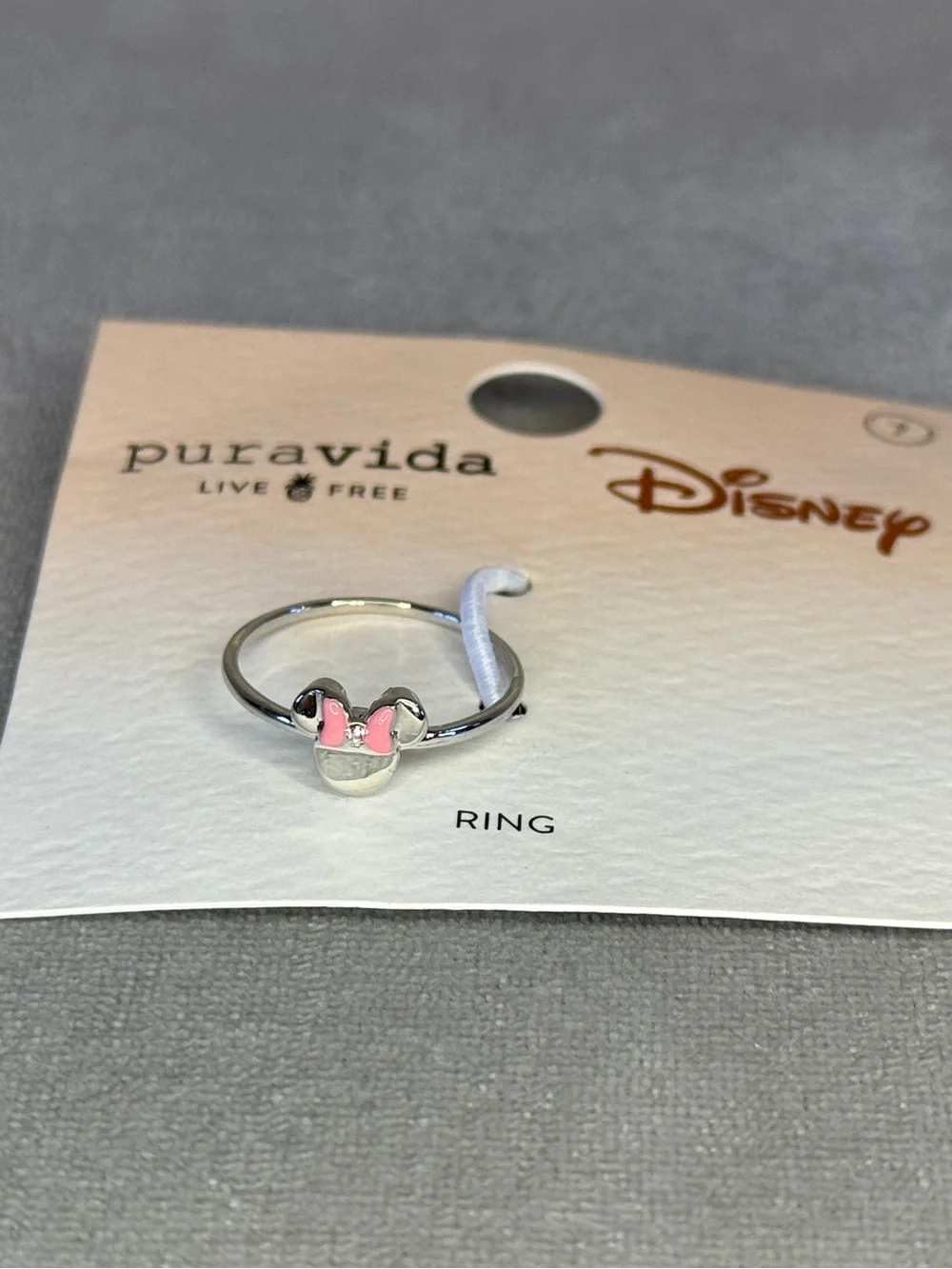 Pura Vida Disney Delicate Minnie Mouse Ring, Size 7